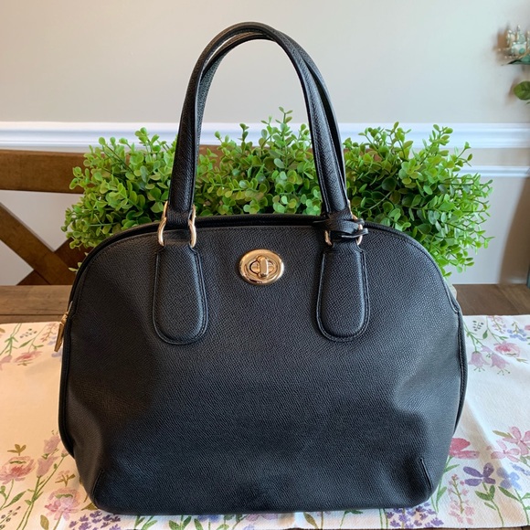 Coach Handbags - Black coach dome purse - 100% authentic